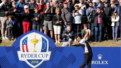 Rory McIlroy during a practice round at Le Golf National ahead of the 2018 Ryder Cup. Reuters