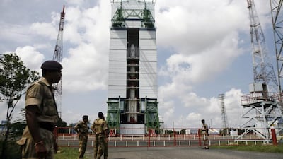 India’s Mars orbiter mission is scheduled to be launched by the Polar Satellite Launch Vehicle from the Satish Dhawan Space Centre at Sriharikota, Andhra Pradesh. Arun Sankar / AP