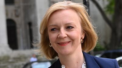 British Foreign Secretary and candidate for Tory leadership Liz Truss. EPA