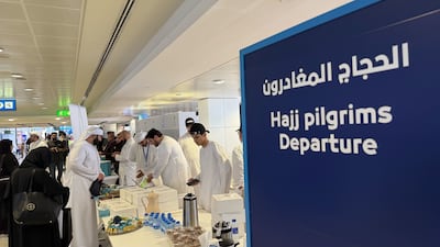 Pilgrims making their way to Hajj were welcomed at Dubai International Airport. Photo: Ali Al Shouk