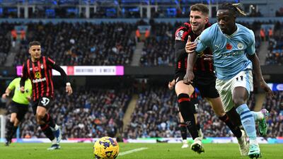 Had a particularly tough time with Doku in the first half. Withdrawn at the break. PA