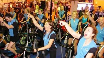 The indoor walker allows you to burn as many as 500 calories in a 35-minute class.