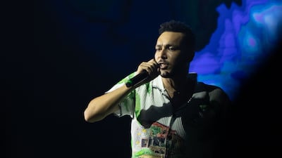 Hip-hop star Wegz performing at the Beat the Heat event at The Agenda, Dubai Media City. All photos: Ruel Pableo for The National