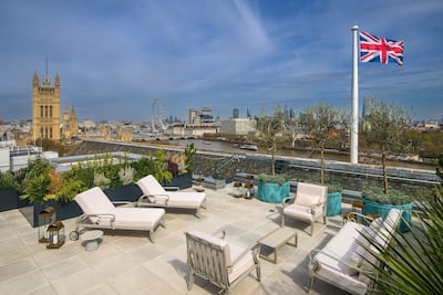 The Astor's roof terrace.