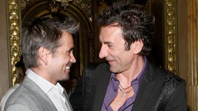 Actors Colin Farrell (left) and Branko Djuric arrive at the Triage premiere during the Toronto International Film Festival held at the Winter Garden Theatre on September 12, 2009 in Toronto, Canada. Alberto E. Rodriguez/Getty Images/AFP