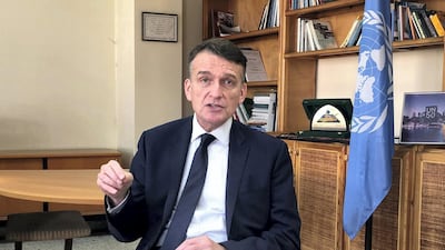 Christian Saunders, United Nations Relief and Works Agency's interim commissioner-general, in Gaza City, January 16, 2020. Reuters/Nidal al-Mughrabi