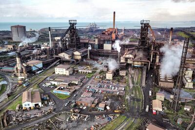Tata Steel's Port Talbot plant in south Wales. PA