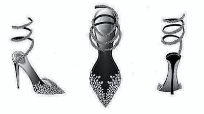 The winning design by Ahad Bin Haider for Rene Caovilla.