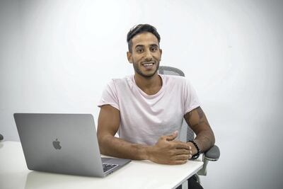 Mohamed Hussein is a member of Shop Well For Less, a money-saving Facebook community, and saved a fortune getting his laptop fixed based on recommendations from the group. Photo: Antonie Robertson / The National