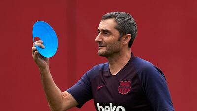 Barcelona coach Ernesto Valverde. EPA