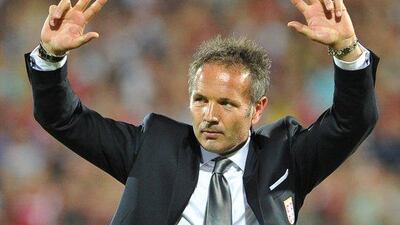 AC Milan on June 16, 2015 sacked coach Filippo Inzaghi after what has been a bitterly disappointing season, immediately replacing him with Serbian Sinisa Mihajlovic. AFP PHOTO / ANDREJ ISAKOVIC