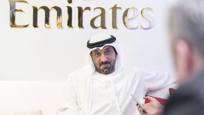 Sheikh Ahmed bin Saeed, the chairman of Dubai Airports and Emirates Group, said the Airbus A380 was an 'an aircraft that we really want to continue with in the future'. Reem Mohammed / The National