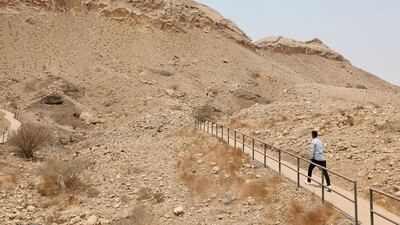 Jebel Buhais in Al Faya. The Faya palaeolandscape was also named a Unesco World Heritage Site in 2025. Chris Whiteoak / The National