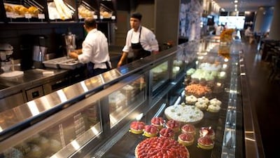 Pastries on display at the new Jones the Grocer store in Khalidiya neigborhood in Abu Dhabi, on Monday, May 13, 2011. (Silvia Razgova / The National)