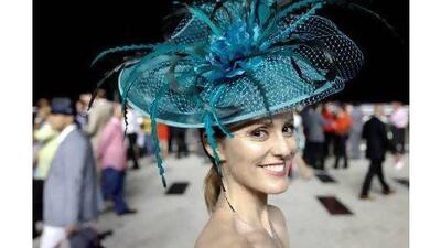 A reader liked the hats at the racetrack, such as this one worn by Dubai resident Luciane Lucca. Sarah Dea / The National