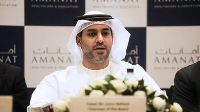 Ithmar Capital’s executive vice chairman, Faisal bin Juma Belhoul, is also the chairman of Amanat. Lee Hoagland / The National