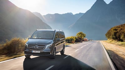 The V-Class out in the open.