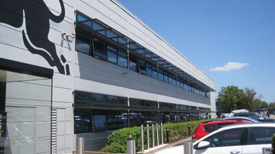 The main headquarters building in Milton Keynes, UK. Photo: Daniel Bardsley for The National