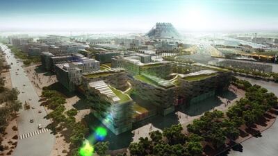 An artist’s rendering of the Dubai Expo 2020 site looking across towards Al Wasl Plaza. Courtesy Dubai Expo 2020
