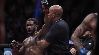 Geoff Neal is declared the winner by split decision against Santiago Ponzinbbio. Reuters