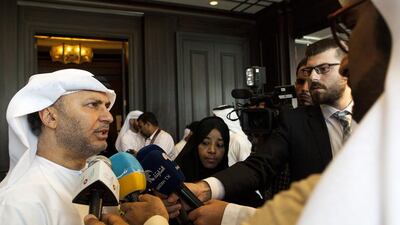 Dr Anwar Gargash, the Minister of State for Foreign Affairs, said the UAE would spare no effort to strengthen the people smuggling action plan. Christopher Pike / The National
