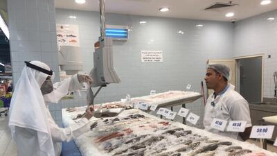 Inspectors monitor fish markets for illegally caught emperor and rabbit fish. Courtesy Dubai Municipality