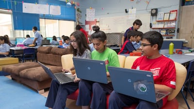 Private schools in Sharjah will have a four day week from January 1. Photo: Antonie Robertson/The National