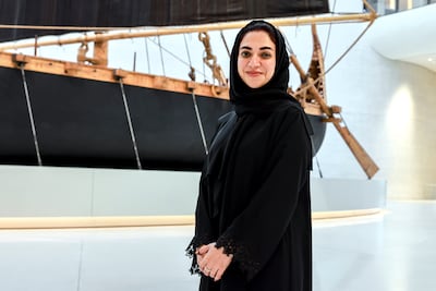 Hind Al Khoori, director of marketing and communications at Zayed National Museum. Victor Besa / The National