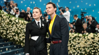 White Lotus stars Aimee Lou Wood and Patrick Schwarzenegger. Reuters