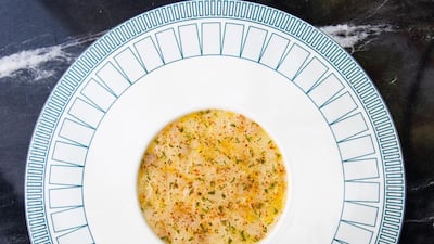 The sea bass carpaccio.