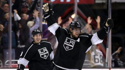 Anze Kopitar scored the game-winning goal for the Kings on Wednesday. Stephen Dunn / Getty Images / AFP