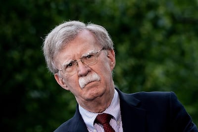 John Bolton said the US is sending an aircraft carrier strike group and a bomber task force to the Middle East. AFP