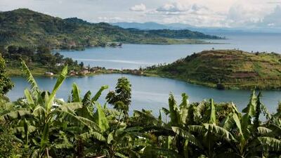 The Cormoran lodge opened in October and offers a stunning view over Lake Kivu and the live Nyiragongo volcano in Rwanda.