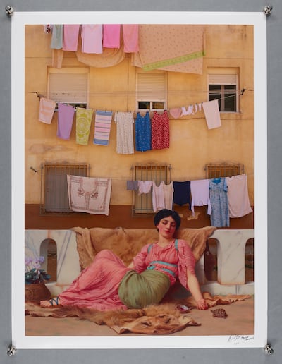 Syrian-Hungarian artist Adnan Samman's Dry, a digital collage on archival paper, 2018. Photo: Durham University