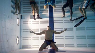 Members of the Free Diving UAE club attend a workshop put on by world champion Goran Colak at the Hamdan bin Mohammed bin Rashid sports complex in Dubai. Christopher Pike / The National