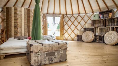 7. This boho-style yurt in a small village in West Bohemia in the Czech Republic is surrounded by fruit trees. Rates from Dh433.