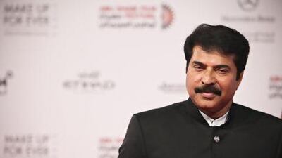 The Keralite film star Mammootty. Lee Hoagland / The National