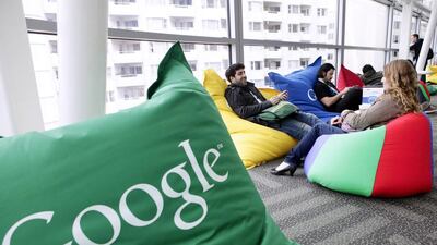 What brings out the best in a workforce? Is it a workspace like Google’s, with meals, massages, bean bags and bowling alleys all provided free? Marcio Jose Sanchez / AP Photo