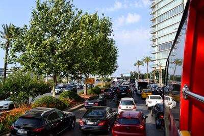 The city's notorious traffic was not a deterrent for the tour's founder. Courtesy India Stoughton