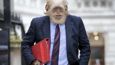 A Russian disinformation campaign depicts Boris Johnson as a monkey in an attempt to sow doubt about the UK's coronavirus jab.
