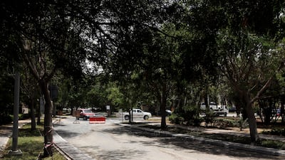 Most of the flood water, which was knee-deep in some areas behind the mall's China Court area on Friday, have now been pumped out.
