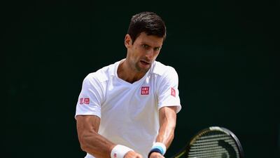 Novak Djokovic faces Roger Federer on Centre Court at 5pm aiming to defend his Wimbledon title. Shaun Botterill / Getty Images