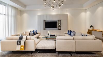 The TV nook, just off the main living area, is Lohan's current favourite room in the house