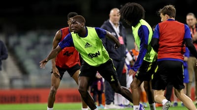 Paul Pogba during training. EPA