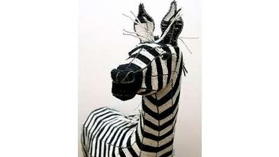 Handmade South African beadwork zebra. Etcetera, Dubai.