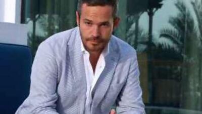 Tyler Brûlé, the founder of Wallpaper* magazine, poses for a photograph during an interview at Park Hyatt Hotel in Dubai.