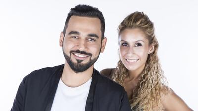A handout photo of Marwan Al Awadi, aka DJ Bliss and Eve Jaso of Channel 4 Radio’s Mornings with Marwen and Eve. Courtesy: Channel 4 Radio