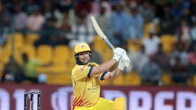 Team Abu Dhabi's Luke Wright was the second highest scorer in the Abu Dhabi T10 league phase. Chris Whiteoak / The National