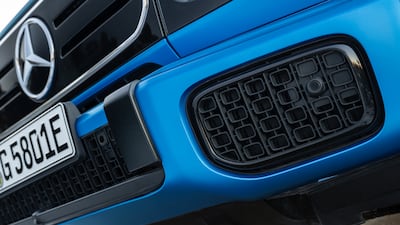 The G-580's fulsome front air intakes