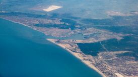 An aerial view of Damietta on Egypt's Nile Delta. AFP